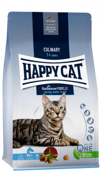 Сухой корм для взрослых кошек с нормальным уровнем активности Happy Cat Culinary Quellwasser-Forelle 33/15 (речная форель)